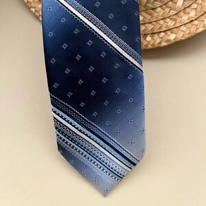 Oleg Cassini Blue Patterned Men's Tie